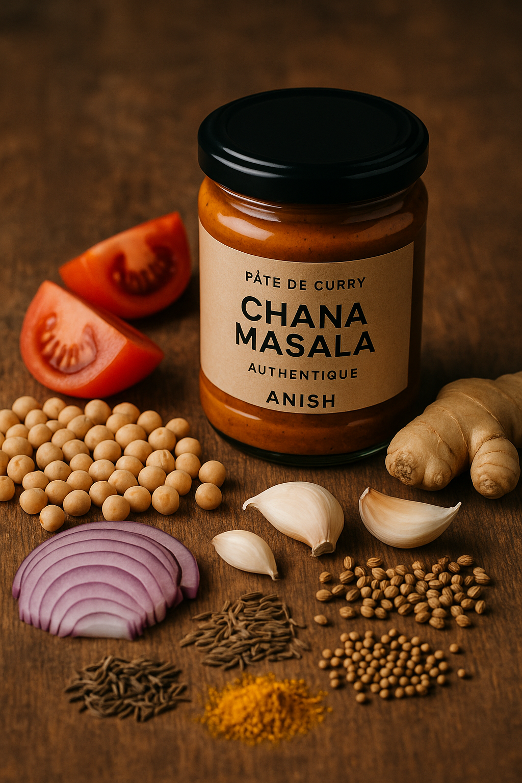 Curry Chana Masala – ANISH | Pois chiches à l’indienne