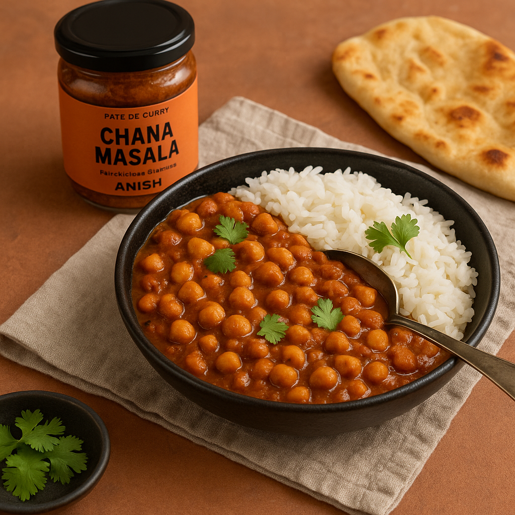 Curry Chana Masala – ANISH | Pois chiches à l’indienne