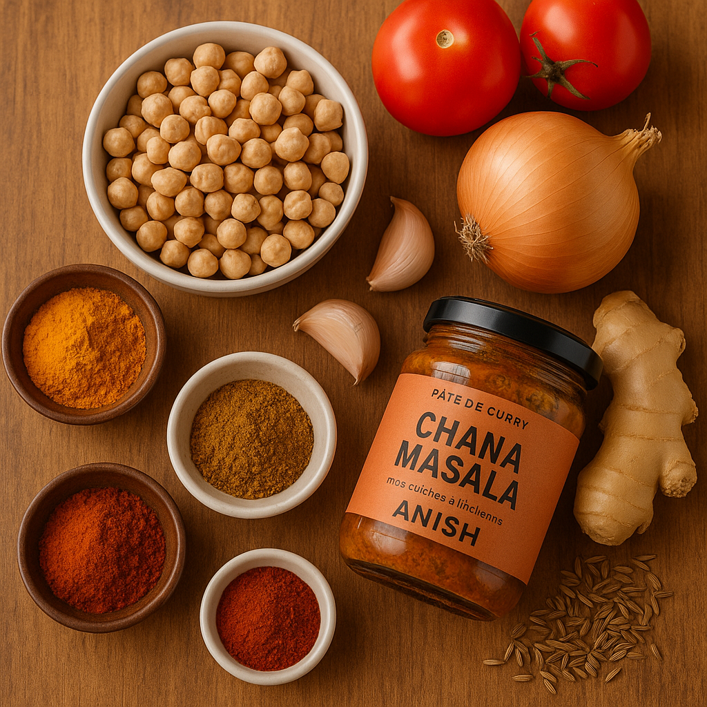 Curry Chana Masala – ANISH | Pois chiches à l’indienne